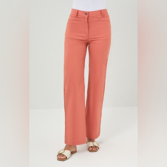 Anatomie Pants - Anatomie Greyson Women's Large Ginger Stretch Wide Leg Pants 32X31 New